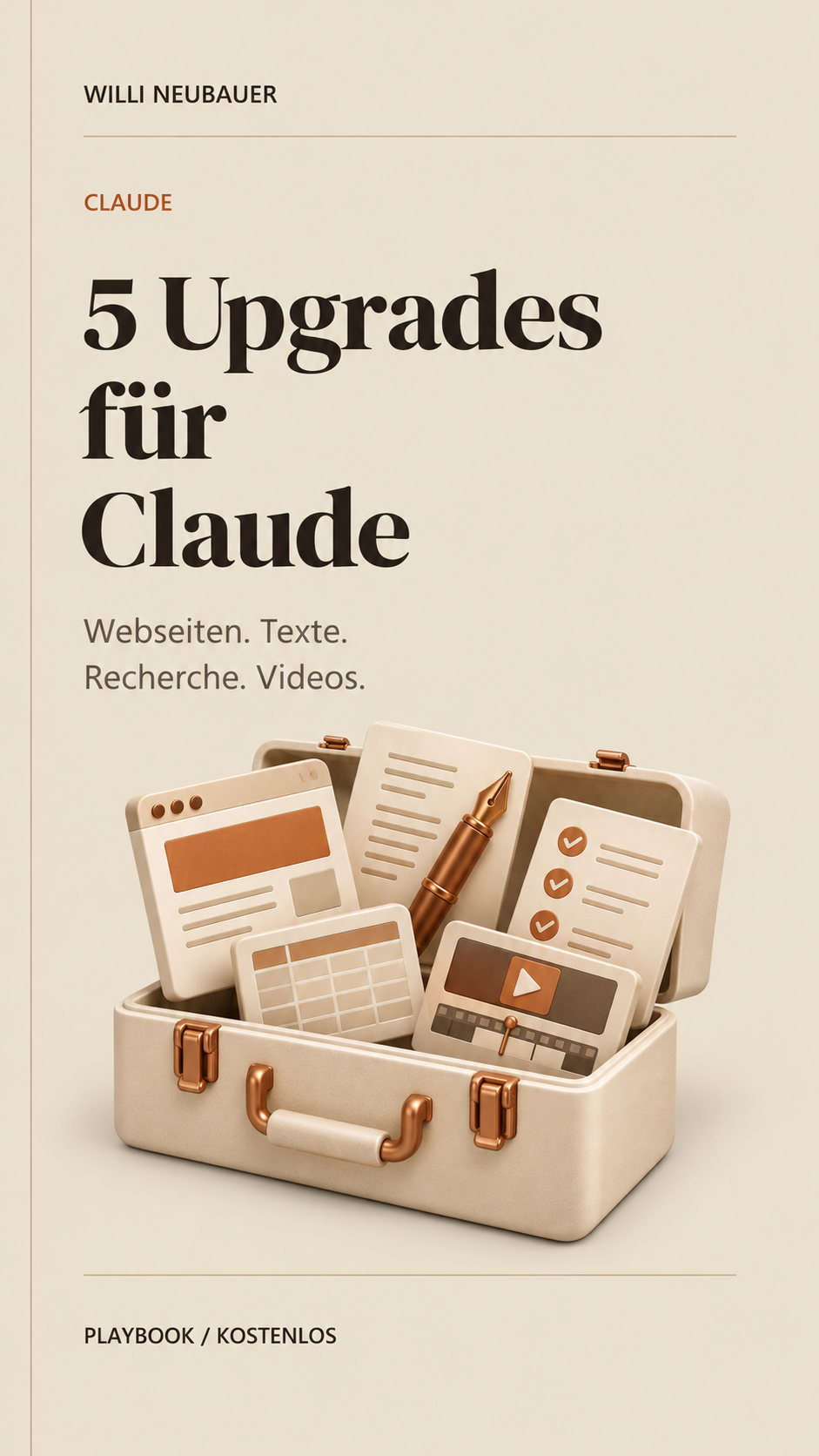 Playbook-Cover: 5 Upgrades für Claude